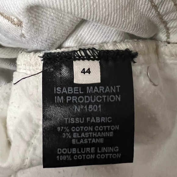 Isabel Marant Etoile Nessa Printed Slouchy Cropped Jeans Size 44 - Picture 5 of 5